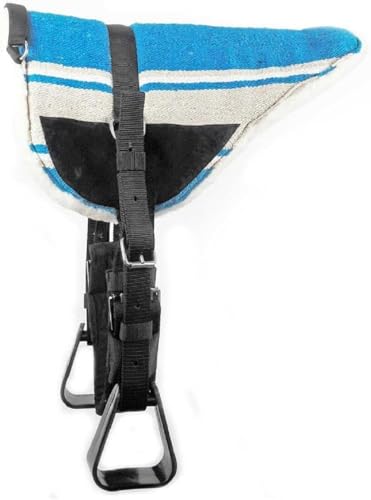 Brama West Westernpad Navajo - Reitpad Western mit Haltegriff - gepolstert (Blau, Cob) von Brama West