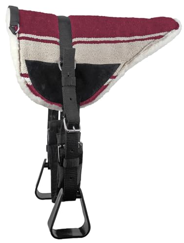 Brama West Westernpad Navajo - Reitpad Western mit Haltegriff - gepolstert (Bordeaux, XFull) von Brama West