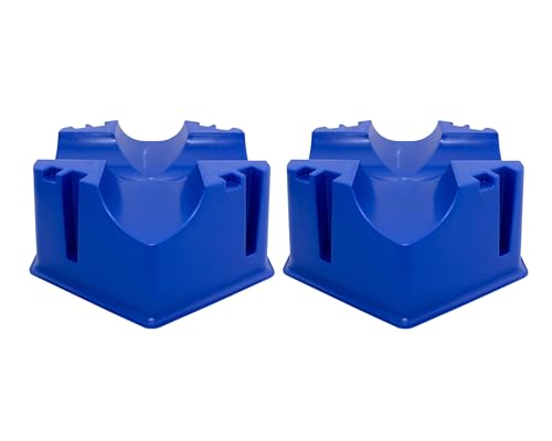 Gewa Stangenhalter Cavaletti Mini Cube für die Bodenarbeit - 2er Pack (Blau, 2) von Brama West