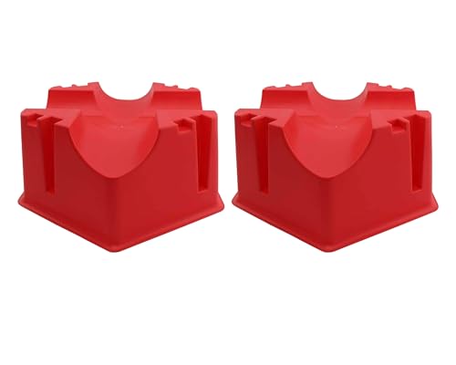 Gewa Stangenhalter Cavaletti Mini Cube für die Bodenarbeit - 2er Pack (Rot, 2) von Brama West
