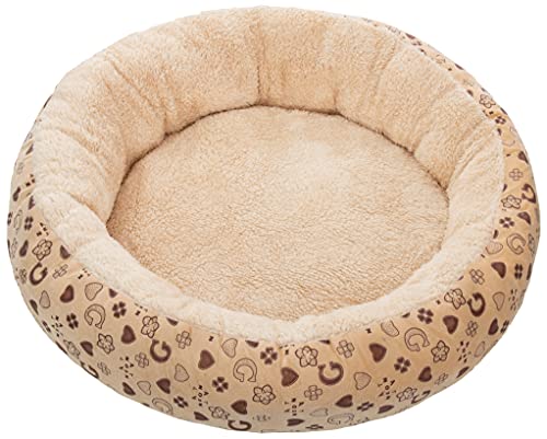 Brandsseller Haustierbett ca. Ø 50 cm Weich Geposlstert Katzenbett Hundebett Kuschelfell/Samt Optik Beige Brandsseller Haustierbett ca. Ø 50 cm Weich Geposlstert Katzenbett Hundebett Kuschelfell/Samt Optik Beige von Brandsseller