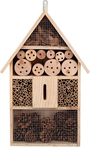 Brandsseller Insektenhotel XXL Natur Nistkasten Insektenhaus aus Holz für Fluginsekten - Bienen,Schmetterlinge, Marienkäfer und andere Tiere ca.48x31x10 cm Brandsseller Insektenhotel XXL Natur Nistkasten Insektenhaus aus Holz für Fluginsekten - Bienen,Schmetterlinge, Marienkäfer und andere Tiere ca.48x31x10 cm von Brandsseller