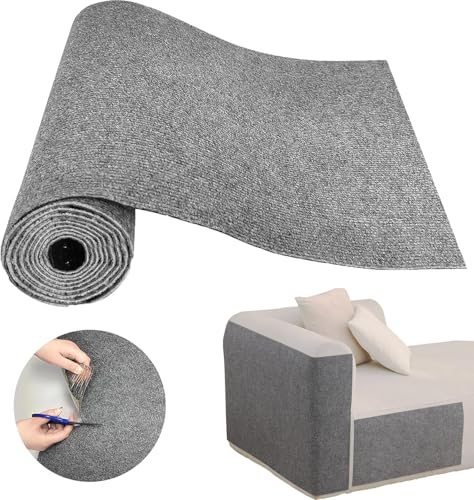 Kratzschutz Sofa Katze - Anti Kratz Folie Für Katzen, 40 * 200cm, Selbstklebende Nadel Gestanzte Vliesdecke, Schutzsofa Wandaufkleber, Kratzmatte Katze, Kratzpappe Für Katze (grau) von Braozaiw