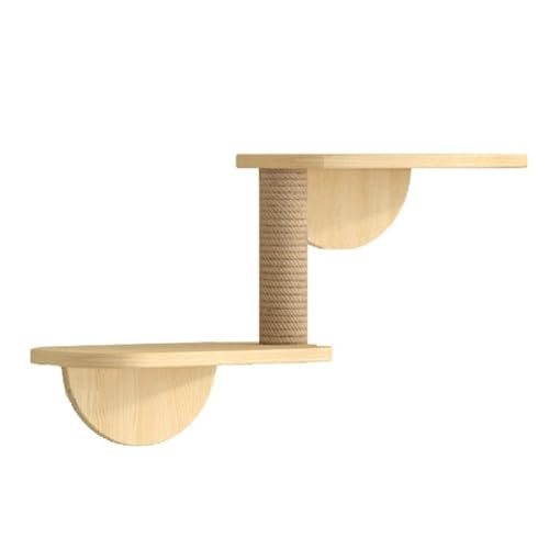 Breeshy Klettergerüst für Katzen, Leiter-Kletterrahmen, Klettergerüst für Katzen, aus Holz, zwei Schichten von Breeshy
