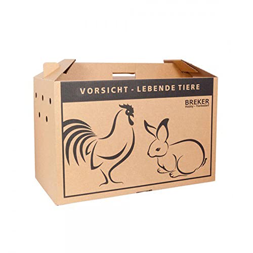 Breker Tragekarton groß für Hühner, Enten, Gänse, Kaninchen - Large - Braun - Modern - Pappe - Tiertransportbox - Transport - Luft- und Straßenverkehr, Tierarztbesuche Breker Tragekarton groß für Hühner, Enten, Gänse, Kaninchen - Large - Braun - Modern - Pappe - Tiertransportbox - Transport - Luft- und Straßenverkehr, Tierarztbesuche von Breker
