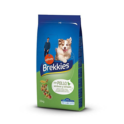Brekkies Trockenfutter für Hunde mit Hühnchen und Getreide, 15 kg von Brekkies