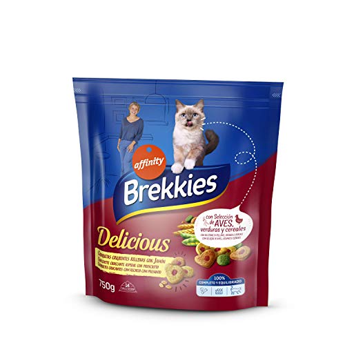 Comida para Gatos Brekkies Delicious Con Selección De Aves Y Verduras 750gr von Brekkies