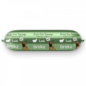 Brekz getreidefreie Wurst für den Hund Lamm und Huhn (600 g) Pro Stück von Brekz