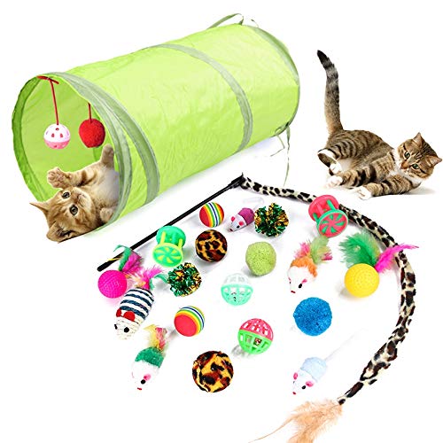 Brensty 21 StüCke/Lot Nette Spielzeug Tasche Kleines Haustier Shop Mini Spielzeug Tier Hund und Katze Spielzeug für Kinder von Brensty