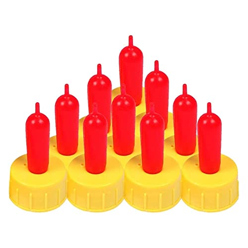 Brensty 60 StüCk MilchgeträNkenippel für Schafe, Ziegen, Lamm, Weicher Gummi-Schnuller für Kleintierfutter, Verwaiste Lammwelpen Brensty 60 StüCk MilchgeträNkenippel für Schafe, Ziegen, Lamm, Weicher Gummi-Schnuller für Kleintierfutter, Verwaiste Lammwelpen von Brensty