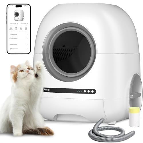 Selbstreinigende Katzentoilette mit Höchster Sicherheit, Elektrischer Eingangstür und App-Steuerung - Ideal für Mehrkatzenhaushalte Selbstreinigende Katzentoilette mit Höchster Sicherheit, Elektrischer Eingangstür und App-Steuerung - Ideal für Mehrkatzenhaushalte von BrezoShield