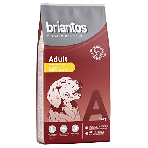 Briantos Premium Qualität 2 x 14 kg Trockenfutter Sparpaket – Erwachsene Huhn & Reis Briantos Premium Qualität 2 x 14 kg Trockenfutter Sparpaket – Erwachsene Huhn & Reis von Briantos