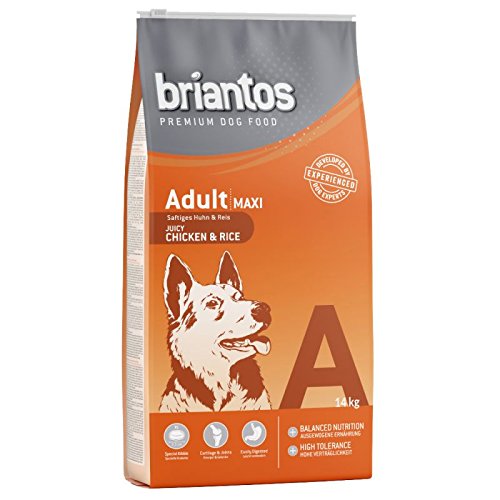 Briantos Premium Qualität 2 x 14 kg Trockenfutter Sparpaket – Erwachsene Maxi Huhn & Reis Briantos Premium Qualität 2 x 14 kg Trockenfutter Sparpaket – Erwachsene Maxi Huhn & Reis von Briantos