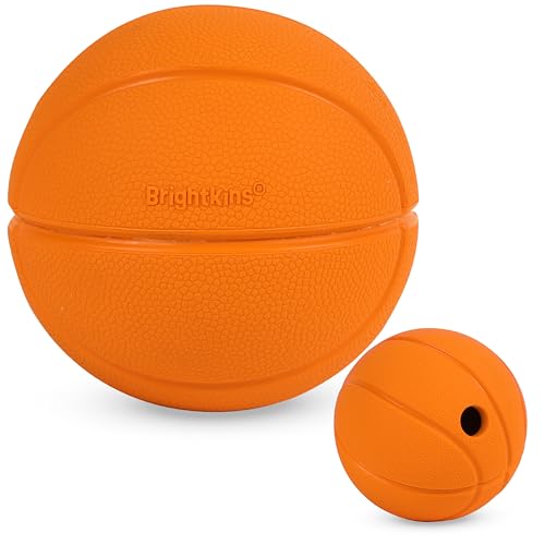Brightkins Basketball-Leckerli-Spender, Bereicherung für Welpen, Hundegeburtstags-Leckerli-Beutel, Geschenk, Trainings-Hundezubehör, Behälter, langsames Füttern, Reise-Quietschbeutel Brightkins Basketball-Leckerli-Spender, Bereicherung für Welpen, Hundegeburtstags-Leckerli-Beutel, Geschenk, Trainings-Hundezubehör, Behälter, langsames Füttern, Reise-Quietschbeutel von Brightkins