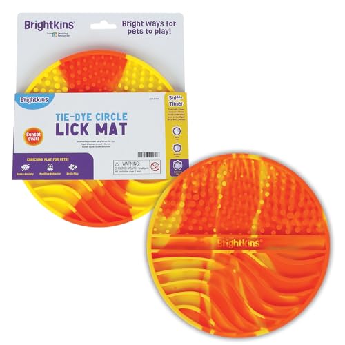 Brightkins Batik-Kreis-Leckmatte, Futter-Gummimatte und Schnüffelbedarf, Bereicherung Welpenunterlagen, wichtige Produkte, Angstlinderung, interaktives Hundespielzeug Brightkins Batik-Kreis-Leckmatte, Futter-Gummimatte und Schnüffelbedarf, Bereicherung Welpenunterlagen, wichtige Produkte, Angstlinderung, interaktives Hundespielzeug von Brightkins