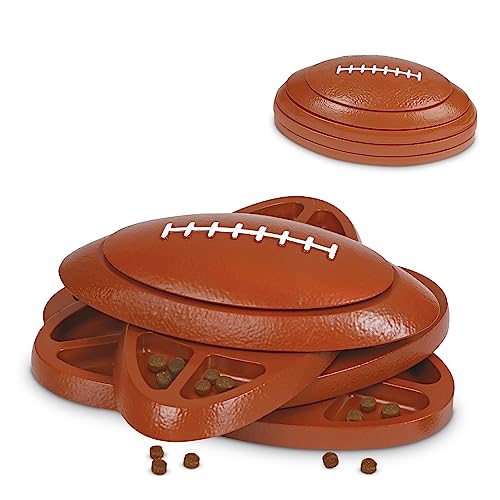 Brightkins Touchdown Time! Leckerli-Puzzle, interaktives Spielzeug für Hunde, Rutschfester Leckerli-Spender, Hundespielzeug für geistige Stimulation und langsames Füttern, 1 Stück von Brightkins