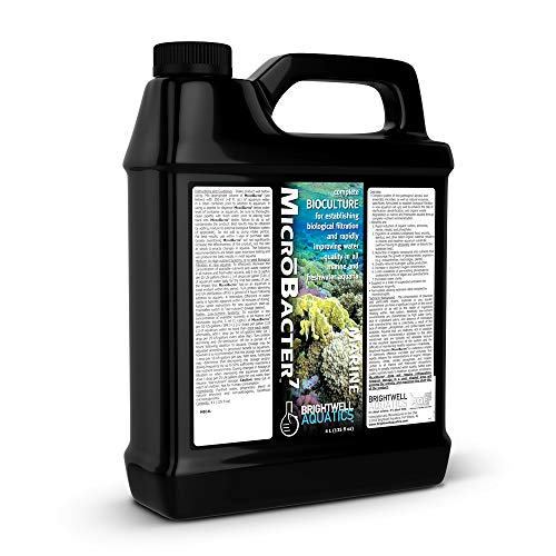 MicroBacter7 – Bakterien und Wasseraufbereiter für Aquarien oder Aquarien, populär biologische Filtermedien für Salzwasser- und Süßwasserfische von Brightwell Aquatics