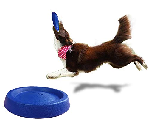Briller Hunde-Frisbee Float Dog Flying Disc Dog Toys Pet Training Outdoor Toys Dog Throw and Apportieren Spielzeug Blau von Briller