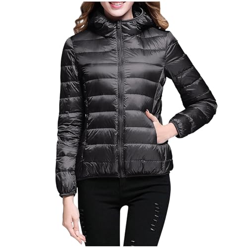 Briskorry Dicke Winterjacke Damen, Dünne Daunenjacke Damen, Steppmantel mit Kapuze Warme Outdoor Jacke Zipper Lange Ärmel Softdaunenjacke Freizeit Übergrößen Skijacke Bequem Parka Teenager Mädchen Briskorry Dicke Winterjacke Damen, Dünne Daunenjacke Damen, Steppmantel mit Kapuze Warme Outdoor Jacke Zipper Lange Ärmel Softdaunenjacke Freizeit Übergrößen Skijacke Bequem Parka Teenager Mädchen von Briskorry