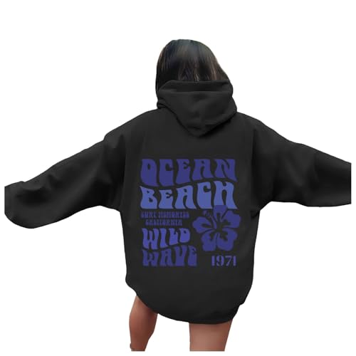 Briskorry Hoodie Damen Schwarz, Kapuzenpullover Damen Grün, Hoodies Langarm Kapuzen Kapuzenoberteil Locker Lässiges Pullover Modern Gedrucktes Zip-Jacke Bequemer College Sweater Halloween Briskorry Hoodie Damen Schwarz, Kapuzenpullover Damen Grün, Hoodies Langarm Kapuzen Kapuzenoberteil Locker Lässiges Pullover Modern Gedrucktes Zip-Jacke Bequemer College Sweater Halloween von Briskorry