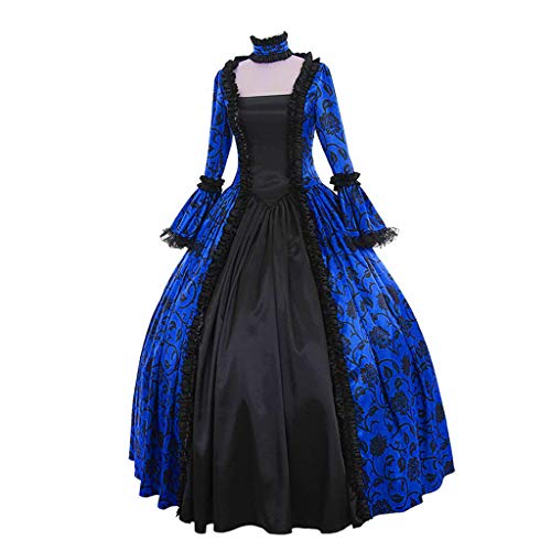 Briskorry Kleid Mittelalter Damen, Renaissance Kleid Weiß, Gotischen Kleid Retro Spitze Maxikleider Trompetenärmel Gebunden Taille Partykleider Frabblock Schulterfrei Viktorianisches Kleider Cosplay Briskorry Kleid Mittelalter Damen, Renaissance Kleid Weiß, Gotischen Kleid Retro Spitze Maxikleider Trompetenärmel Gebunden Taille Partykleider Frabblock Schulterfrei Viktorianisches Kleider Cosplay von Briskorry