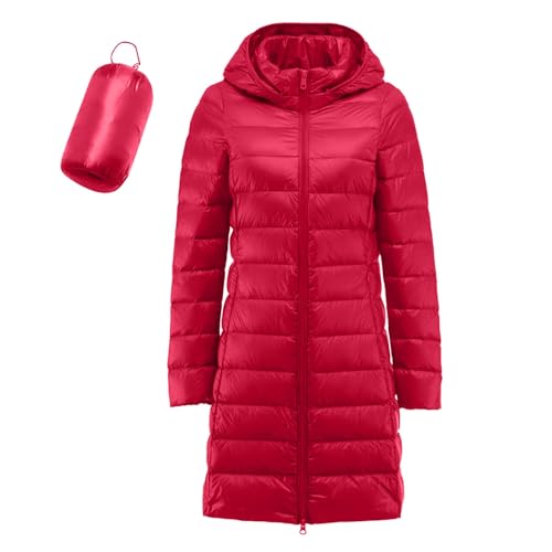 Briskorry Lange Winterjacke Damen, Steppjacke Damen, Daunenmantel mit Kapuzen Warm Outdoor Jacke Lange Ärmel Zipper Puffer Jacket Casual Übergrößen Wanderjacke Bequemes Damen-Jacken Frauen Briskorry Lange Winterjacke Damen, Steppjacke Damen, Daunenmantel mit Kapuzen Warm Outdoor Jacke Lange Ärmel Zipper Puffer Jacket Casual Übergrößen Wanderjacke Bequemes Damen-Jacken Frauen von Briskorry