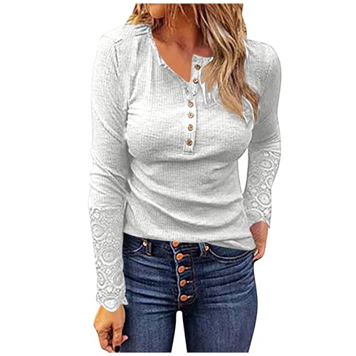 Briskorry Longshirt Damen Eng, Crop Top Langarm Weiß, Oberteil Enges Stretch T-Shirts V Ausschnitt Lange Ärmel Shirt Sexy Y2K Unterziehshirt Einfarbig Klassischer Streetwear Frauen Briskorry Longshirt Damen Eng, Crop Top Langarm Weiß, Oberteil Enges Stretch T-Shirts V Ausschnitt Lange Ärmel Shirt Sexy Y2K Unterziehshirt Einfarbig Klassischer Streetwear Frauen von Briskorry
