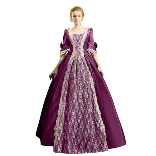 Briskorry Mittelalter Kleid Mädchen, Renaissance Kleid Damen, Gothiches Kleid Spitze Vintage Maxikleid Trompetenärmel Gesmokte Taille Partykleid Frabblock Off Shoulder Viktorianische Kleid Party Briskorry Mittelalter Kleid Mädchen, Renaissance Kleid Damen, Gothiches Kleid Spitze Vintage Maxikleid Trompetenärmel Gesmokte Taille Partykleid Frabblock Off Shoulder Viktorianische Kleid Party von Briskorry