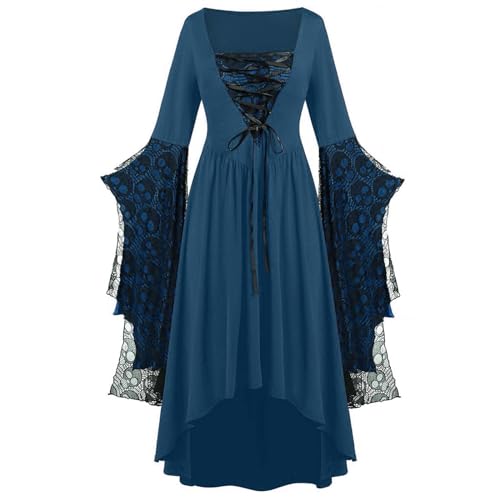 Briskorry Mittelalter Kleid Mädchen, Renaissance Kleid Grün, Gotischen Kleider Retro Spitzen Maxikleid Gebunden Taille Ausgestellten Ärmeln Partykleid Frabblock Schulterfreie Corsagenkleid Cosplay Briskorry Mittelalter Kleid Mädchen, Renaissance Kleid Grün, Gotischen Kleider Retro Spitzen Maxikleid Gebunden Taille Ausgestellten Ärmeln Partykleid Frabblock Schulterfreie Corsagenkleid Cosplay von Briskorry