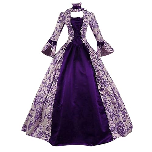 Briskorry Mittelalter Kleidung Damen, Renaissance Kleid Weiß, Gothiches Kleider Vintage Mesh Maxikleider Gebunden Taille Ausgestellten Ärmeln Partykleider Frabblock Schulterfreies Vampir Kostüm Party Briskorry Mittelalter Kleidung Damen, Renaissance Kleid Weiß, Gothiches Kleider Vintage Mesh Maxikleider Gebunden Taille Ausgestellten Ärmeln Partykleider Frabblock Schulterfreies Vampir Kostüm Party von Briskorry