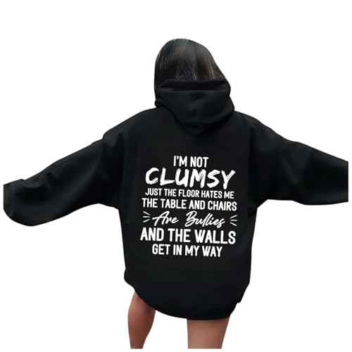 Briskorry Oversize Hoodie Damen, Kapuzenpullover Damen Weiß, Hoody Langärmliges Kapuzen Kapuzenpullis Locker Casual Sweatshirts Bedruckt Mode Winterjacke Bequemer College Tops 2024 Briskorry Oversize Hoodie Damen, Kapuzenpullover Damen Weiß, Hoody Langärmliges Kapuzen Kapuzenpullis Locker Casual Sweatshirts Bedruckt Mode Winterjacke Bequemer College Tops 2024 von Briskorry