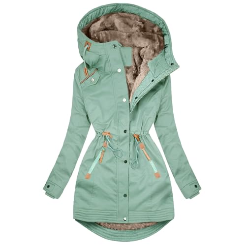 Briskorry Warme Winterjacke Damen Gefüttert, Outdoor Daunenjacken für Damen, Übergangsjacke Warme mit Kapuze Winterjacken Zipper Langarm Leichtsteppjacke Lose Übergrößen Teddy Jacken Mode Coat Frauen Briskorry Warme Winterjacke Damen Gefüttert, Outdoor Daunenjacken für Damen, Übergangsjacke Warme mit Kapuze Winterjacken Zipper Langarm Leichtsteppjacke Lose Übergrößen Teddy Jacken Mode Coat Frauen von Briskorry
