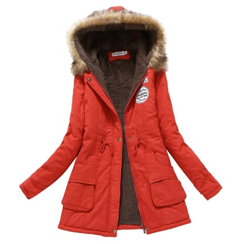 Briskorry Winterjacke Damen Fell, Steppjacke Damen, Daunenmantel mit Kapuzen Wärme Winterjacken Zipper Langarm Pufferjacken Lockere Große Größen Softshellmantel Elegante Mantel Winter Briskorry Winterjacke Damen Fell, Steppjacke Damen, Daunenmantel mit Kapuzen Wärme Winterjacken Zipper Langarm Pufferjacken Lockere Große Größen Softshellmantel Elegante Mantel Winter von Briskorry