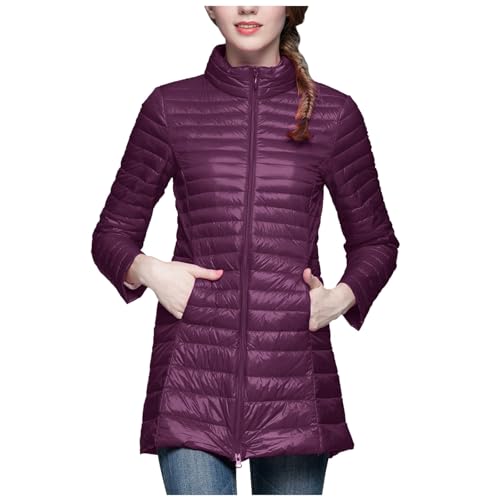 Briskorry Winterjacke Damen Grosse Grössen, Leichte Steppjacke Damen Lang, Daunenmantel Warme Stehkragen Winterjacken Lange Ärmel Zipper Down Jacket Baggy Große Größen Skijacke Elegant Coat Outdoor Briskorry Winterjacke Damen Grosse Grössen, Leichte Steppjacke Damen Lang, Daunenmantel Warme Stehkragen Winterjacken Lange Ärmel Zipper Down Jacket Baggy Große Größen Skijacke Elegant Coat Outdoor von Briskorry