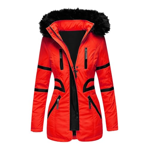 Briskorry Winterjacke Damen Lang, Damen Steppjacke, Outdoorjacke mit Kapuzen Warme Freizeitjacke Zipper Langarm Gesteppte Jacke Lässige Grosse Grössen Softshellmantel Bequem Mantel Outdoor Briskorry Winterjacke Damen Lang, Damen Steppjacke, Outdoorjacke mit Kapuzen Warme Freizeitjacke Zipper Langarm Gesteppte Jacke Lässige Grosse Grössen Softshellmantel Bequem Mantel Outdoor von Briskorry