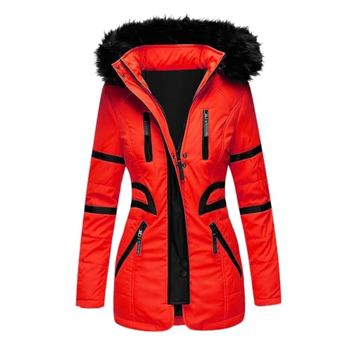 Briskorry Winterjacke Damen Lang, Damen Steppjacke, Outdoorjacke mit Kapuzen Warme Freizeitjacke Zipper Langarm Gesteppte Jacke Lässige Grosse Grössen Softshellmantel Bequem Mantel Outdoor Briskorry Winterjacke Damen Lang, Damen Steppjacke, Outdoorjacke mit Kapuzen Warme Freizeitjacke Zipper Langarm Gesteppte Jacke Lässige Grosse Grössen Softshellmantel Bequem Mantel Outdoor von Briskorry