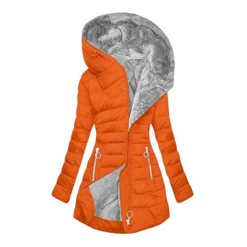 Briskorry Winterjacke Damen Warm Gefüttert, Daunenjacke Damen Winter, Outdoorjacke Warm mit Kapuze Windjacke Lange Ärmel Zipper Puffer Mantel Lässige Übergrößen Fahrradjacke Elegante Outwear Frauen Briskorry Winterjacke Damen Warm Gefüttert, Daunenjacke Damen Winter, Outdoorjacke Warm mit Kapuze Windjacke Lange Ärmel Zipper Puffer Mantel Lässige Übergrößen Fahrradjacke Elegante Outwear Frauen von Briskorry