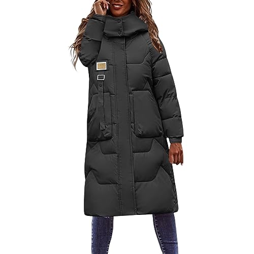 Briskorry Wintermantel Mädchen, Daunenjacke Damen Lang, Outdoorjacke mit Kapuze Warme Freizeitjacke Zipper Lange Ärmel Pufferjacken Lose Große Größen Fleecejacke Elegant Damenjacken Winter Briskorry Wintermantel Mädchen, Daunenjacke Damen Lang, Outdoorjacke mit Kapuze Warme Freizeitjacke Zipper Lange Ärmel Pufferjacken Lose Große Größen Fleecejacke Elegant Damenjacken Winter von Briskorry