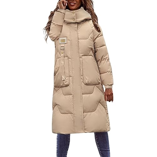 Briskorry Wintermantel Mädchen, Daunenjacke Damen Lang, Outdoorjacke mit Kapuze Warme Freizeitjacke Zipper Lange Ärmel Pufferjacken Lose Große Größen Fleecejacke Elegant Damenjacken Winter Briskorry Wintermantel Mädchen, Daunenjacke Damen Lang, Outdoorjacke mit Kapuze Warme Freizeitjacke Zipper Lange Ärmel Pufferjacken Lose Große Größen Fleecejacke Elegant Damenjacken Winter von Briskorry
