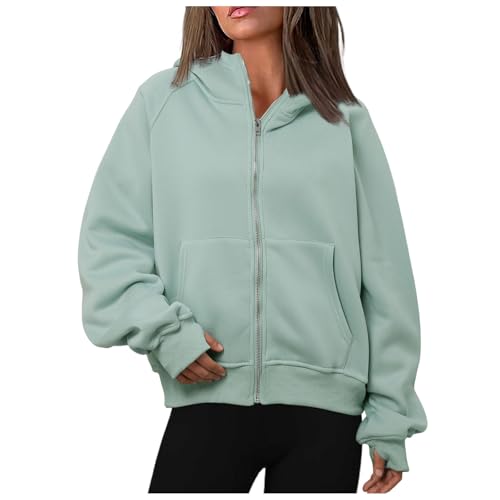 Briskorry Zip Up Hoodie, Kapuzenpullover Damen Weiß, Hoody Kapuzen Langen Ärmeln Kapuzenpulli Lockere Lässiges Pulli Solide Klassisch Strickjacke Sport Weich Tunika Herbst Winter Briskorry Zip Up Hoodie, Kapuzenpullover Damen Weiß, Hoody Kapuzen Langen Ärmeln Kapuzenpulli Lockere Lässiges Pulli Solide Klassisch Strickjacke Sport Weich Tunika Herbst Winter von Briskorry
