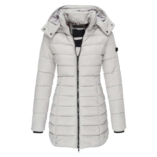 Damen Wintermantel Lang Warm Elegant, Damen Daunenjacke Winter, Outdoorjacke mit Kapuzen Warm Trenchcoat Zipper Langarm Leichtsteppjacke Lässiges Übergrößen Sweatjacke Mode Damenjacken Winter Damen Wintermantel Lang Warm Elegant, Damen Daunenjacke Winter, Outdoorjacke mit Kapuzen Warm Trenchcoat Zipper Langarm Leichtsteppjacke Lässiges Übergrößen Sweatjacke Mode Damenjacken Winter von Briskorry
