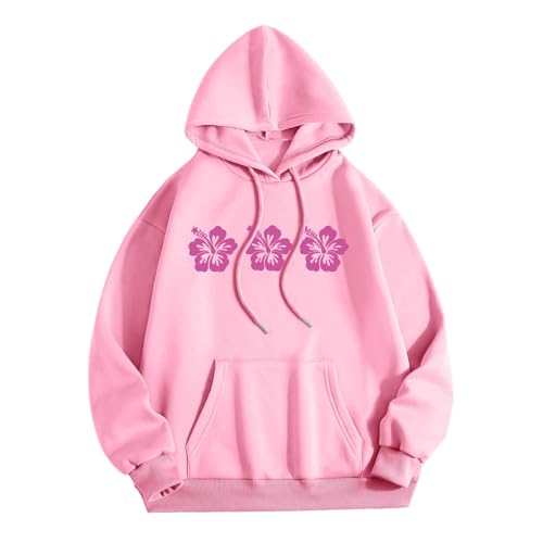 Hoodie Oversize Y2K, Kapuzenpullover Damen Rosa, Hooded Kapuze Langen Ärmeln Kapuzen-Sweatshirt Lässiges Lose Sweatshirt Gedrucktes Fashion Zip-Jacke Outdoor Bequemer Wintermantel Teenager Mädchen Hoodie Oversize Y2K, Kapuzenpullover Damen Rosa, Hooded Kapuze Langen Ärmeln Kapuzen-Sweatshirt Lässiges Lose Sweatshirt Gedrucktes Fashion Zip-Jacke Outdoor Bequemer Wintermantel Teenager Mädchen von Briskorry