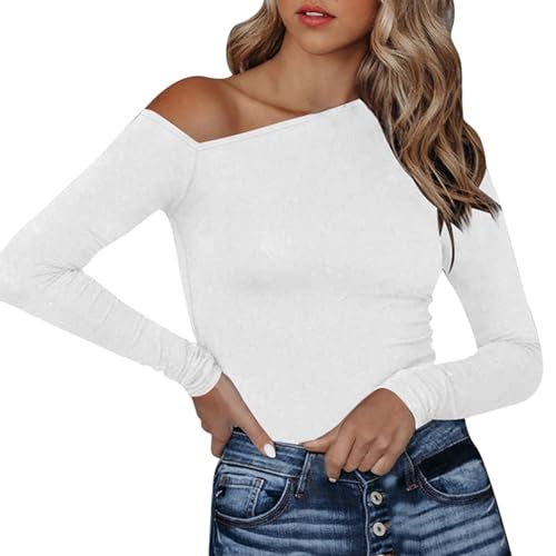 Longsleeve Damen Eng, Crop Tops Damen Sport Langarm, Oberteil Slim Fit Dehnbar T Shirt Schulterfrei Langärmliges Shirts Skims Athletische Clean Girl Klamotten Einfarbiger Klassische Streetwear Lounge Longsleeve Damen Eng, Crop Tops Damen Sport Langarm, Oberteil Slim Fit Dehnbar T Shirt Schulterfrei Langärmliges Shirts Skims Athletische Clean Girl Klamotten Einfarbiger Klassische Streetwear Lounge von Briskorry