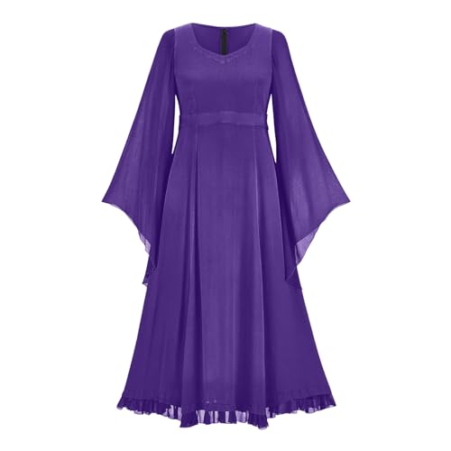 Mittelalter Kleidung Damen, Renaissance Kleid Damen Grün, Gothic Kleider Vintage Spitze Maxikleid Trompetenärmel Gebunden Taille Partykleider Frabblock Schulterfreies Cottagecore Kleid Traditionelles Mittelalter Kleidung Damen, Renaissance Kleid Damen Grün, Gothic Kleider Vintage Spitze Maxikleid Trompetenärmel Gebunden Taille Partykleider Frabblock Schulterfreies Cottagecore Kleid Traditionelles von Briskorry