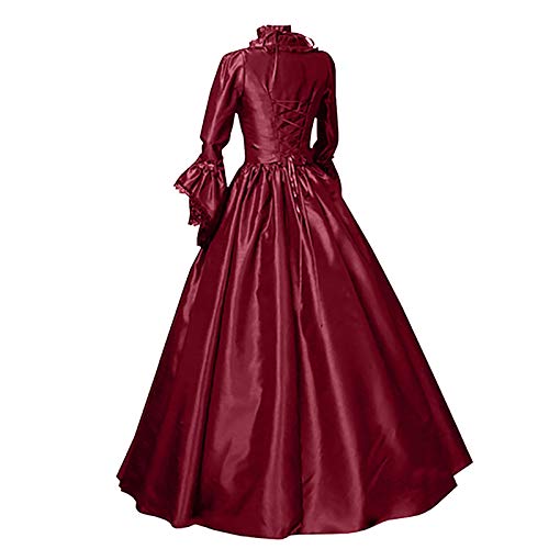 Mittelalter Kleidung Damen, Renaissance Kleid Damen Lang, Gothic Kleid Spitze Retro Maxikleider Ausgestellten Ärmeln Gesmokte Taille Partykleid Off Shoulder Frabblock Karneval Kostüm Mittelalterliche Mittelalter Kleidung Damen, Renaissance Kleid Damen Lang, Gothic Kleid Spitze Retro Maxikleider Ausgestellten Ärmeln Gesmokte Taille Partykleid Off Shoulder Frabblock Karneval Kostüm Mittelalterliche von Briskorry