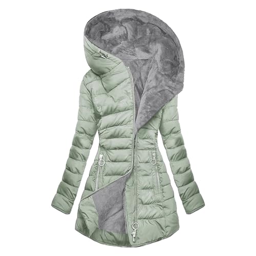 Warme Winterjacke Damen Gefüttert, Daunenjacke Damen Winter, Übergangsjacke mit Kapuzen Warmer Outdoor Jacke Lange Ärmel Zipper Steppparka Casual Grosse Grössen Sweatjacke Mode Jacken Frauen Warme Winterjacke Damen Gefüttert, Daunenjacke Damen Winter, Übergangsjacke mit Kapuzen Warmer Outdoor Jacke Lange Ärmel Zipper Steppparka Casual Grosse Grössen Sweatjacke Mode Jacken Frauen von Briskorry