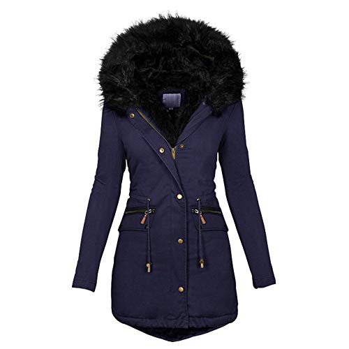 Winterjacke Damen mit Fellkapuze, Outdoor Daunenjacken für Damen, Daunenmantel Warm mit Kapuze Windjacke Langarm mit Reißverschluss Daunen Mantel Lose Übergrößen Felljacke Kuschelig Mantel Winter Winterjacke Damen mit Fellkapuze, Outdoor Daunenjacken für Damen, Daunenmantel Warm mit Kapuze Windjacke Langarm mit Reißverschluss Daunen Mantel Lose Übergrößen Felljacke Kuschelig Mantel Winter von Briskorry