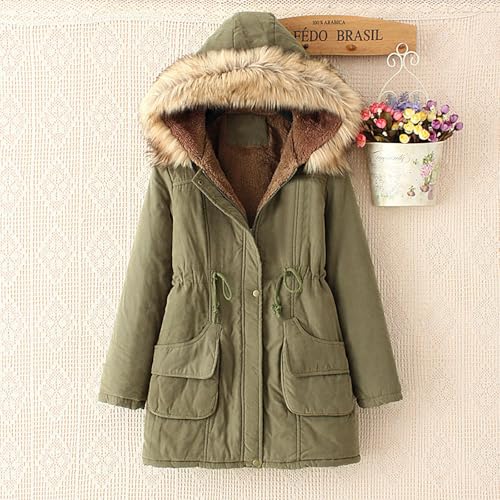 Winterjacke mit Fell Damen, Daunenjacke Damen Winter, Outdoorjacke Warmer mit Kapuze Outdoor Jacke Lange Ärmel Zipper Puffer Jacke Baggy Grosse Grössen Baumwolljacke Mode Damen-Mäntel Outdoor Winterjacke mit Fell Damen, Daunenjacke Damen Winter, Outdoorjacke Warmer mit Kapuze Outdoor Jacke Lange Ärmel Zipper Puffer Jacke Baggy Grosse Grössen Baumwolljacke Mode Damen-Mäntel Outdoor von Briskorry