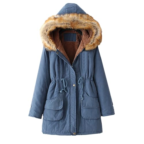 Winterjacke mit Fell Damen, Daunenjacke Damen Winter, Outdoorjacke Warmer mit Kapuze Outdoor Jacke Lange Ärmel Zipper Puffer Jacke Baggy Grosse Grössen Baumwolljacke Mode Damen-Mäntel Outdoor Winterjacke mit Fell Damen, Daunenjacke Damen Winter, Outdoorjacke Warmer mit Kapuze Outdoor Jacke Lange Ärmel Zipper Puffer Jacke Baggy Grosse Grössen Baumwolljacke Mode Damen-Mäntel Outdoor von Briskorry