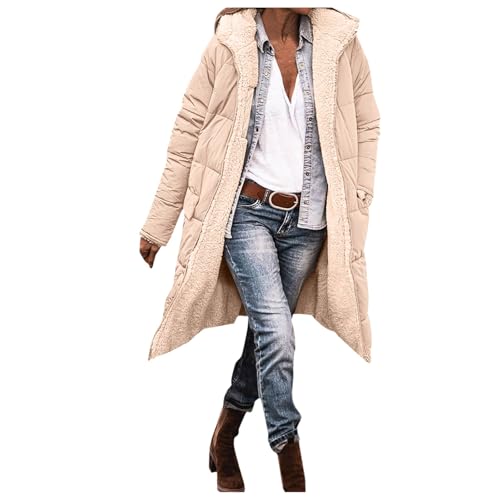 Wintermantel Damen Lang Warm Gefüttert, Damen Steppjacke, Steppmantel Wärme mit Kapuze Trenchcoat Lange Ärmel mit Reißverschluss Daunen Mantel Freizeit Übergrößen Wollmantel Elegant Mäntel Frauen Wintermantel Damen Lang Warm Gefüttert, Damen Steppjacke, Steppmantel Wärme mit Kapuze Trenchcoat Lange Ärmel mit Reißverschluss Daunen Mantel Freizeit Übergrößen Wollmantel Elegant Mäntel Frauen von Briskorry